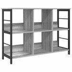 vidaXL Étagère Gris Sonoma 102 x 32 x 72 5 cm Bois d'ingénierie