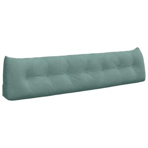 vidaXL Coussin de Dos Vert Mer 200 x 24 x 50 cm Velours