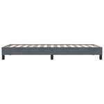 vidaXL Cadre de lit sans matelas gris foncé 80x220 cm velours