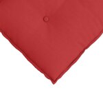 vidaXL Coussin de Dos Rouge 50 x 19 x 45 cm tissu