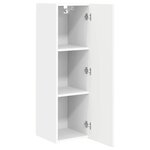 vidaXL Meuble TV mural 2 Pièces Blanc 30 x 31 x 100 cm Bois d'ingénierie