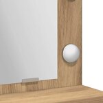 vidaXL Coiffeuse chêne artisanal 79 x 41 x 135 cm Bois d'ingénierie