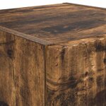 vidaXL Meuble TV mural Chêne fumé 30 x 31 x 80 cm Bois d'ingénierie