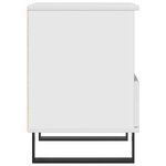 vidaXL Table de chevet Blanc brillant 40x35x50 cm Bois d’ingénierie