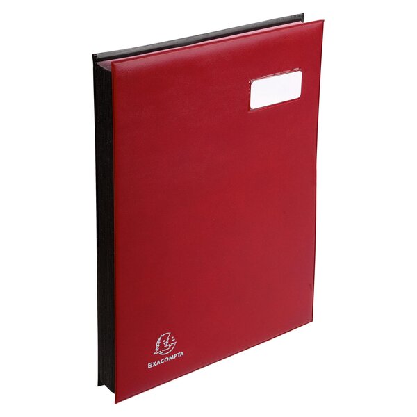 Parapheur Expansé Couverture Expansé  Système Fixapage - 24 Compartiments - Bordeaux - Exacompta