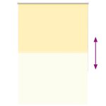 vidaXL Store enrouleur occultant jaune largeur du tissu 85 7 cm