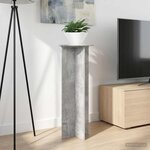 vidaXL Support de Plante 2 pièces Gris béton Ø40 x 100 cm