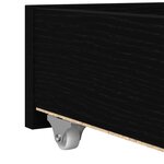 vidaXL Lit d'appoint Chêne noir 100 x 200 cm Bois d'ingénierie