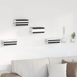 vidaXL Étagère Flottante Invisible 4 pc Jaune moutarde 6 x 11 x 6 5 cm