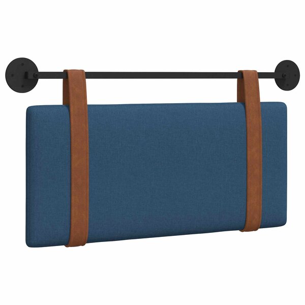 vidaXL Tête de lit suspendue Bleu PU antique