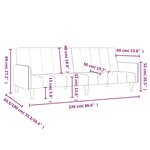 vidaXL Canapé-lit 2 places jaune velours