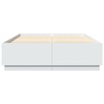 vidaXL Cadre de lit blanc 150x200 cm bois d'ingénierie