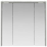 vidaXL Armoire Miroir de Salle de Bain Gris béton 63 5 x 16 x 62 5 cm