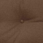 vidaXL Coussin de Dos Marron 180 x 24 x 50 cm tissu