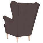 vidaXL Fauteuil marron foncé 74x84x100 cm tissu