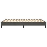 vidaXL Cadre de lit à ressorts gris foncé 140x190 cm velours