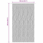 vidaXL Rideau en macramé Anthracite 140x240 cm Coton