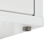 vidaXL Maison pour chat Blanc Brillant 51 x 30 x 42 cm