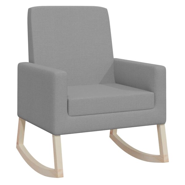 vidaXL Chaise à bascule Gris clair Tissu