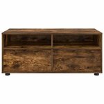 vidaXL Meuble TV Chêne fumé 100 x 48 x 43 cm Bois d'ingénierie