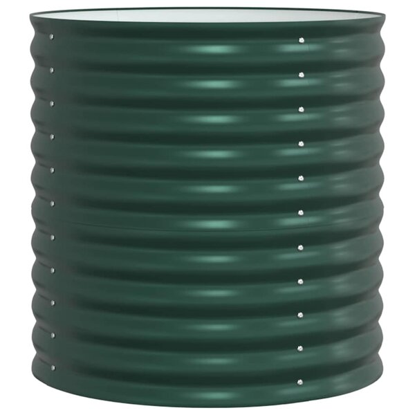 vidaXL Lit surélevé Vert 80 x 80 x 81 cm Acier