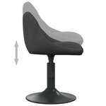 vidaXL Tabouret de bar Noir Velours