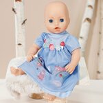 Zapf Creation 709610 - Baby Annabell - Robe bleue écureuil 43cm