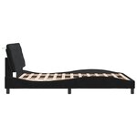 vidaXL Cadre de lit avec tête de lit Noir 140x190 cm Velours