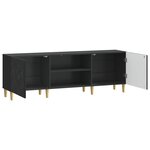 vidaXL Meuble TV 150 x 31 x 50 cm Noir Bois d'ingénierie