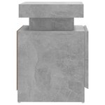 vidaXL Table de chevet Gris béton 45x35x52 cm Bois d'ingénierie