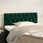 vidaXL Tête de lit Vert foncé 90x7x78/88 cm Velours