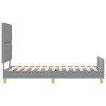 vidaXL Lit Gris clair 90x190 cm en Tissu