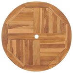 vidaXL Ensemble de salle à manger pour jardin 3 Pièces Marron