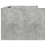 vidaXL Lit de jour avec tiroir Gris 90 x 200 cm Bois d'ingénierie