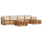 vidaXL Ensemble de canapés d'extérieur 6 pc Naturel