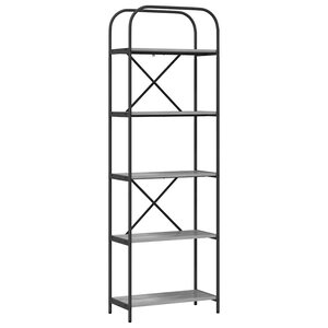 vidaXL Étagère Sonoma gris 60 x 30 x 183 cm Bois d'ingénierie