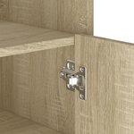 vidaXL Buffet chêne sonoma 45x35x75 cm bois d'ingénierie