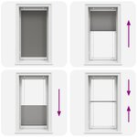 vidaXL Store plissé anthracite 70x100 cm largeur du tissu 69 4 cm