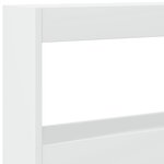 vidaXL Armoire tête de lit avec LED blanc 200x17x102 cm