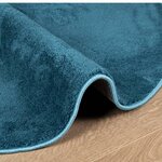 vidaXL Tapis OVIEDO à poils courts turquoise Ø 200 cm