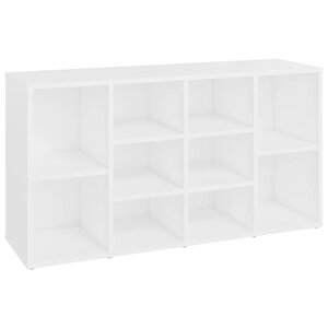 vidaXL Banc à chaussures Blanc 103x30x55 cm Bois d’ingénierie