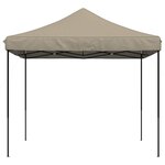 vidaXL Tente de fête 292 x 292 x 315 cm Taupe Tissu Oxford