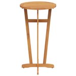 vidaXL Table de bar de jardin Ø60x105 cm Bois d'acacia solide