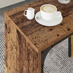 vidaXL Table basse 3 Pièces Bois ancien Bois d'ingénierie