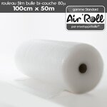 1 rouleau de film bulle d'air largeur 100 cm x longueur 50 mètres - gamme air'roll standard