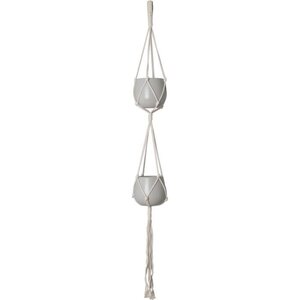 MACRAMÉ DOUBLE NoeUD BASIQUE BLANC 120 CM