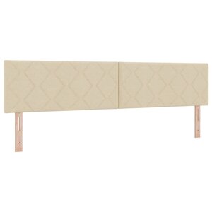 vidaXL Tête de lit Crème tissu