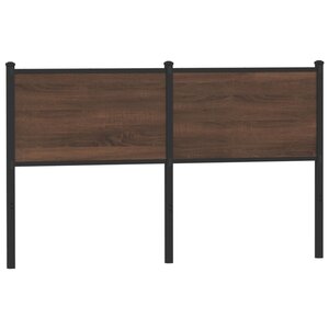 vidaXL Tête de lit chêne marron 150 cm bois d'ingénierie et acier