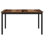 vidaXL Table de salle à manger / Table de repas MÉTAL