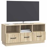 vidaXL Meuble TV Chêne Sonoma 102 x 34 5 x 47 cm Bois d'ingénierie